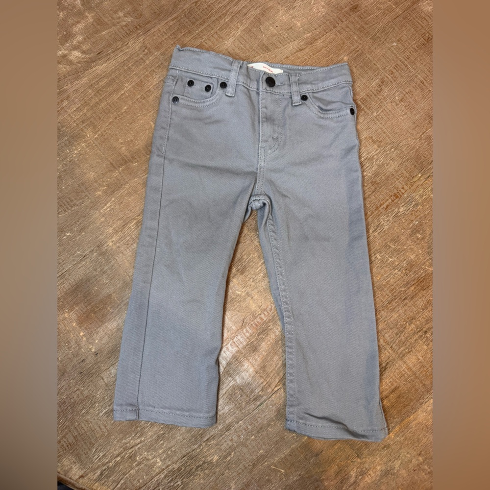 Levi's Charcoal Button-Fly Jeans‎